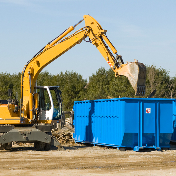 are there any restrictions on where a residential dumpster can be placed in Concord